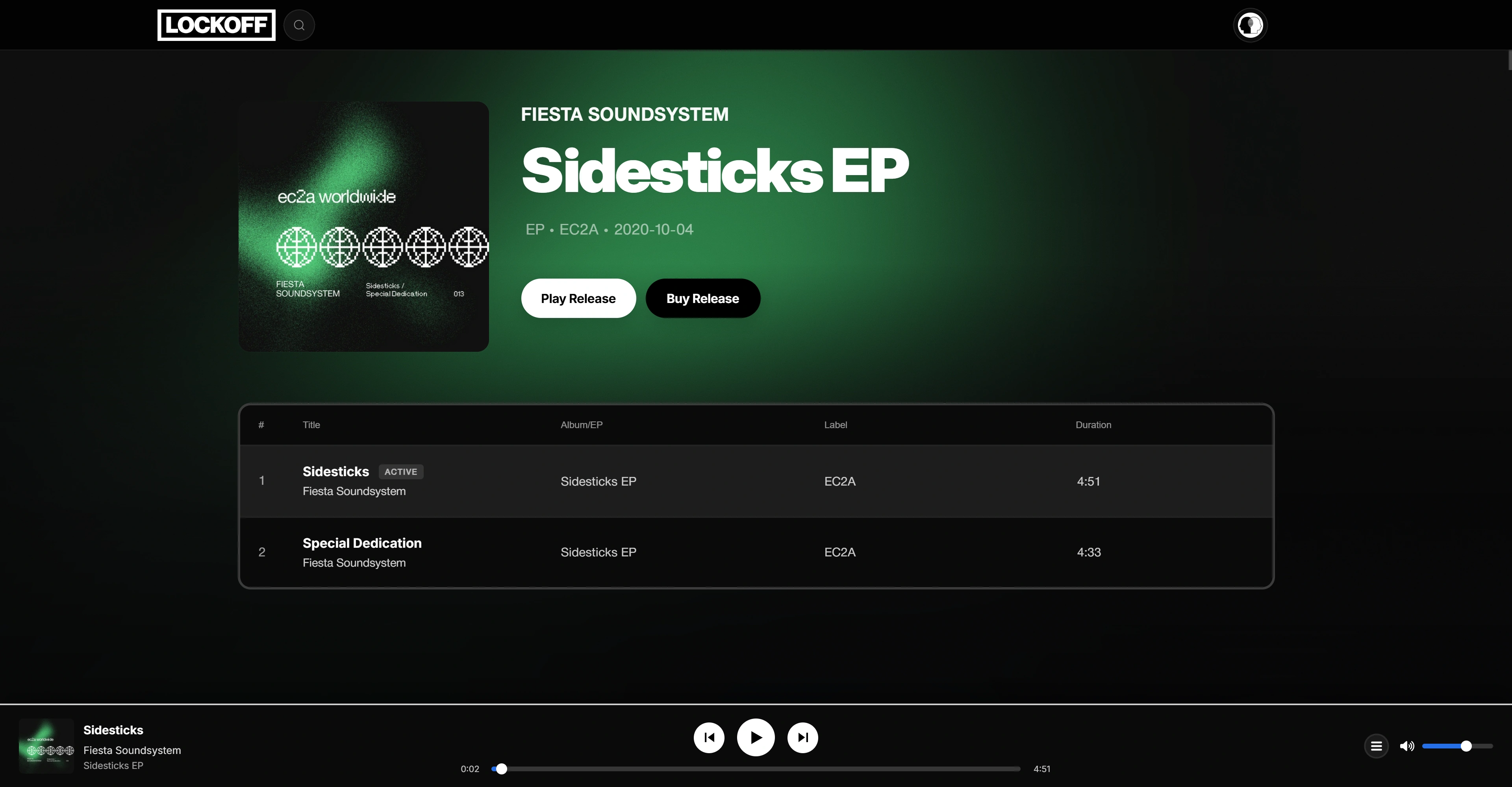 Lockoff Sidesticks EP preview